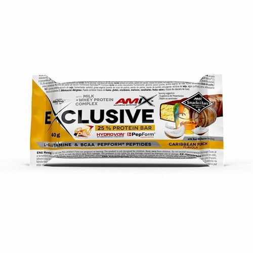 Amix Exclusive Protein Bar - 40g - Carribean Punch